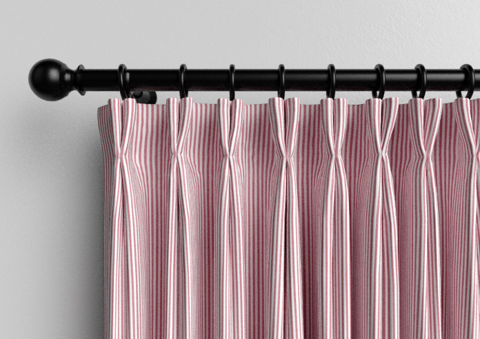 Nautical Stripes, Prom Red - Made to Measure Curtains - Image 10